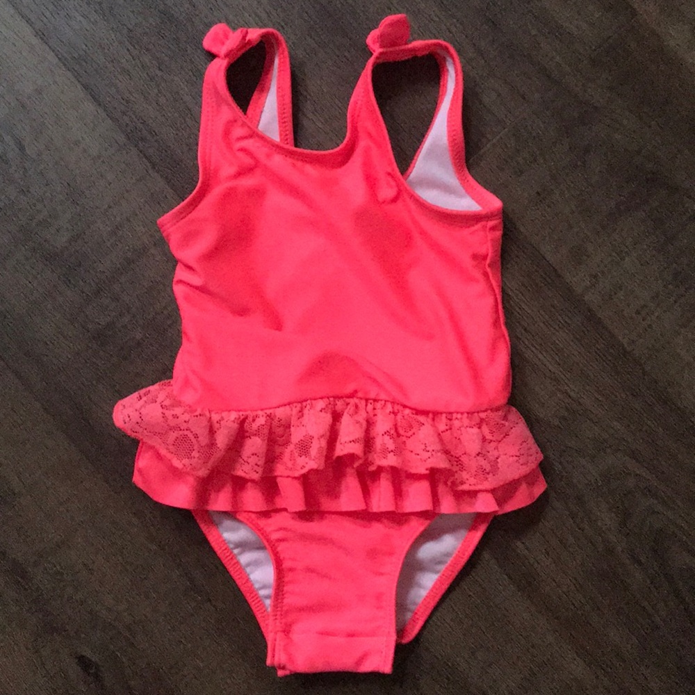 Pink girls Cat & Jack bathing suit